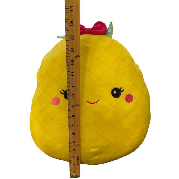Squishmallows Fruit Lulu the Yellow Pineapple 16" Inches Plush Doll Kellytoy - Picture 10 of 10